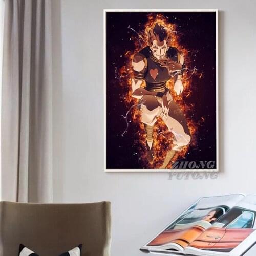 Modern Home Decor Posters Anime Poster Hunter X Hunter Hisoka Wall Art Canvas Painting Picture Prints Poster Modular Living Room