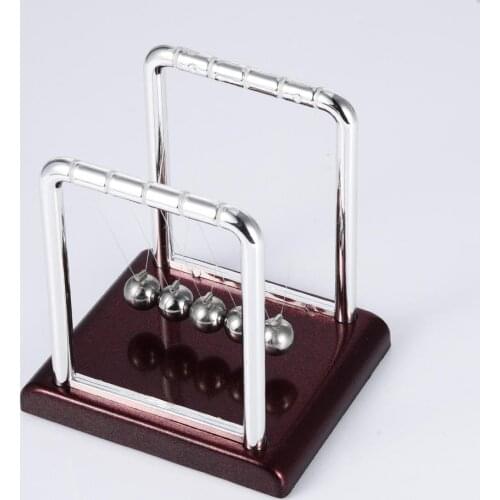 Newtons Cradle Steel Balance Ball Physics Science Oval Arch Circular Newton Billiards Sail Pendulum Newton Billiards #BW
