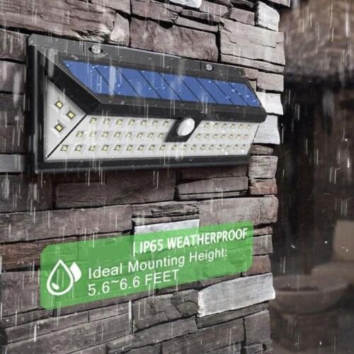 Solar three-sided wall light with LED human body induction light outdoor light garden lighting garage light garden street light