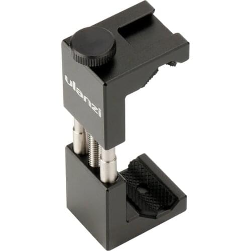 Ulanzi Universal Phone Holder 1/4" Screw Mount Height Adjustable Smartphone Holder Simple Installation Phone Photograph Tool