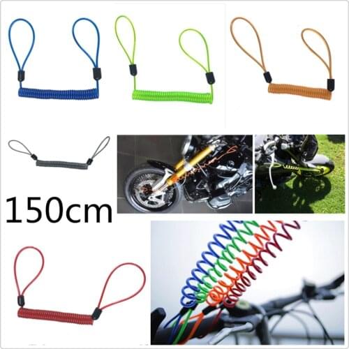 150cm motorcycle burglar alarm reminder rope spring pull wire for YAMAHA R6S USA BT1100 Bulldog XJR400 1300 RACER 400R