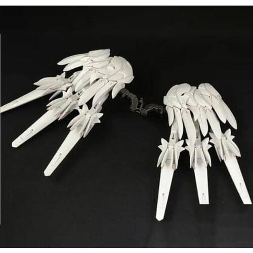 W-Gundam Zero Custom Snow White Prelud Accessory Package Connector Flying Wings A Set of Six Action Toy Figures Childrens Gifts