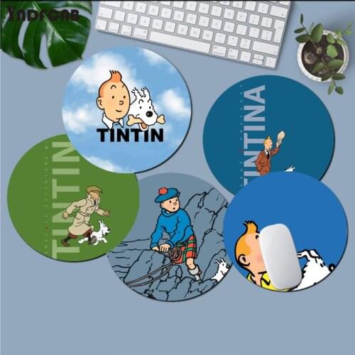 YNDFCNB The Adventures of Tintin Soft Professional Gaming Mouse Pad Computer Anti-Slip Laptop PC Mice Pad Mat gaming Mousepad