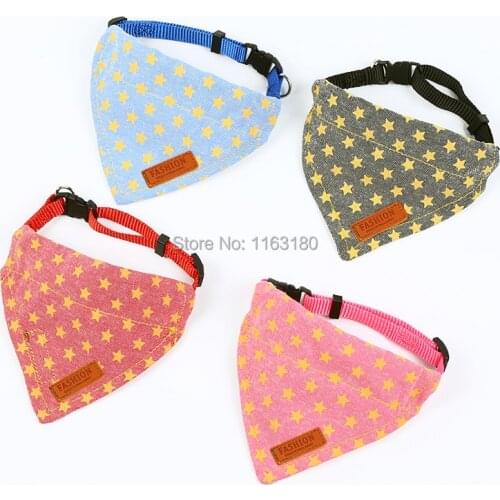 36 pcs/lot Puppy Neckerchief Adjustable Pet Dog Cat Neck Bandana Collar Cat Dog Scarf Accessories