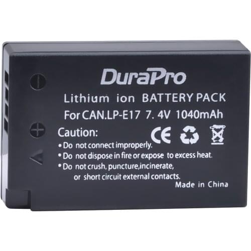 1pc LP-E17 LPE17 LP E17 7.4V 1040mAh Rechargeable Li-ion Battery for Canon EOS Rebel T6i 750D T6s 760D M3 800D 8000D Kiss X8i