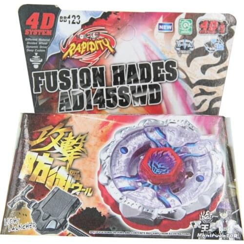 B-X TOUPIE BURST BEYBLADE Metal Fusion Masters Hades / Firefuse Darkhelm AD145SWD BB-123 - STARTER SET WITH LAUNCHER