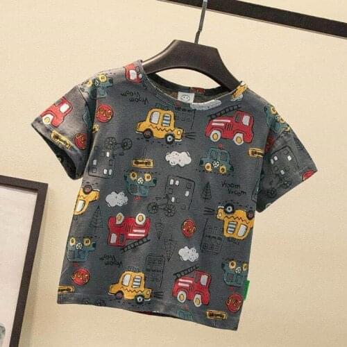 Childrens T-shirt Boys Girls Cotton T-shirt Childrens Wear Short Sleeves Summer Kids Cotton Tops P2 130