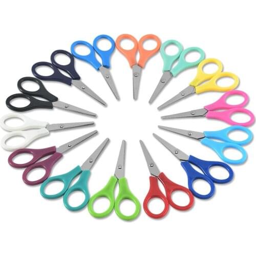 Stainless Steel Student Paper-cut Childrens Stationery Hand-cut Office Culture Education Cutting Room Household Thread Scissors