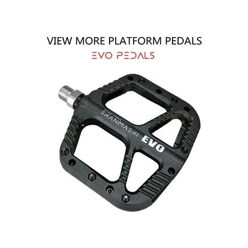 Yamanashi EVO mountain bike pedal bicycle pedal nylon pedal plate wide downhill bike pedal