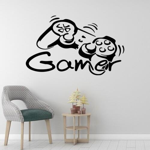 Delicate Gamer Wall Sticker Removable Self Adhesive Watercolo For Baby Kids Rooms Decor Diy Pvc Home Decoration Accessories