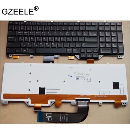GZEELE Korean Keyboard For DELL Alienware M17X R5 backlit notebook laptop keyboards KR version