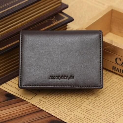 CPDD RFID Wallet Men Small Bifold Faux Leather Pocket Money ID Credit Card Holder