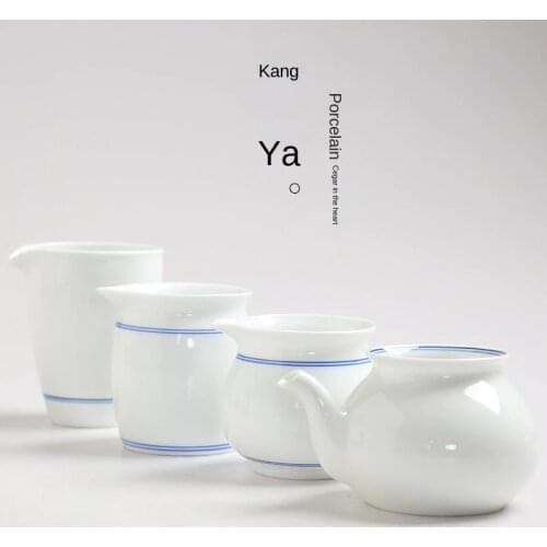 Hand-Painted Pitcher Kung Fu Ceramic Tea Utensil Tea Ceremony Accessories Large Tea Sea Tea Device Tea Kettle Chahai Brew Tea