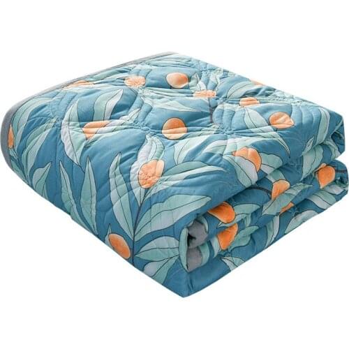 2021 New Summer Washed Cotton Summer Cool Quilt Air-Conditioning Quilt Summer Thin Single Double Quilt Can Be Washed
