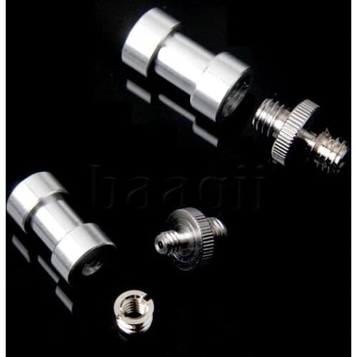 MLLSE Set of 3pcs 6in1 1/4" 3/8" screw Spigot Stud convert Adapter DA084