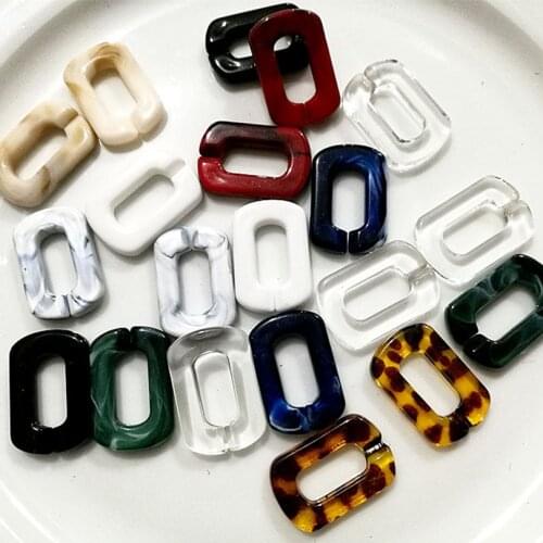 New Colors Women DIY Acrylic Flap Shoulder Bag Strap Chic Solid Color Or Mix Color In 2cm*3cm Messenger Handbags Belts Fashion