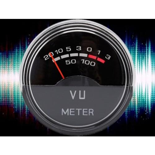 P-40 AC/DC 12-16V Analog Panel VU Meter Digital Volume Meter with Back Light