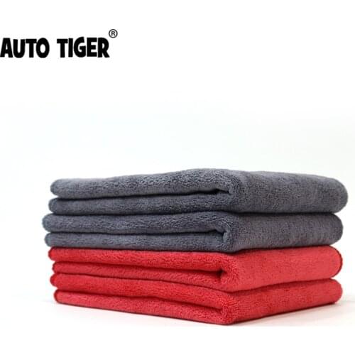 AUTO TIGER 40x60cm(16x24inch) Ultra Soft Microfiber Towel Car Drying Towel Car Cleaning Cloth For Car Care Home