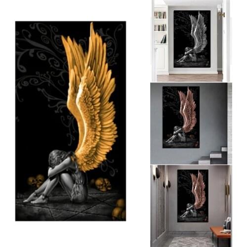 Sitting Angle Canvas Self-adhesive Paintings Wall Art Decor Home Wall Ornament 40*80cm can CSV