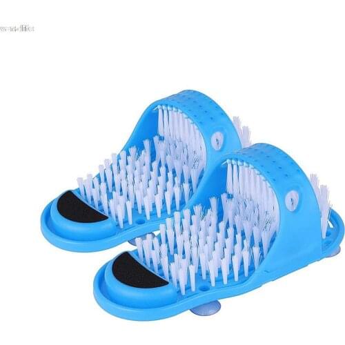 Shower Foot Scrubber Massager Cleaner Spa Exfoliating Washer Wash Slipper Tools Bathroom Bath Foot Brushes Remove Dead Skin 1pc