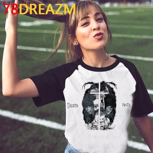 Death Note t shirt t-shirt women plus size aesthetic white t shirt casual summer top top tees graphic tees women