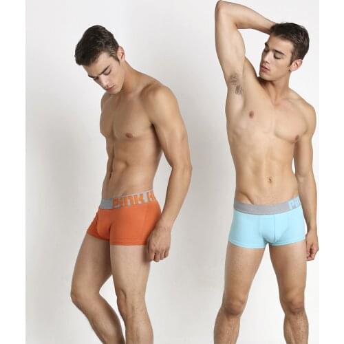 Pink Heroes Underwear Mens Boxer Shorts Male Panties Fashion Underpants Cotton Comfortable Breathable Sexy U-shaped Pouch