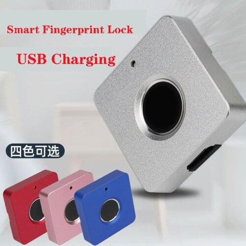 Waterproof USB Charging Smart Fingerprint Lock Drawer Lock Unlock Portable Anti-theft Cabinet Lock Biometric Fingerprint Lock