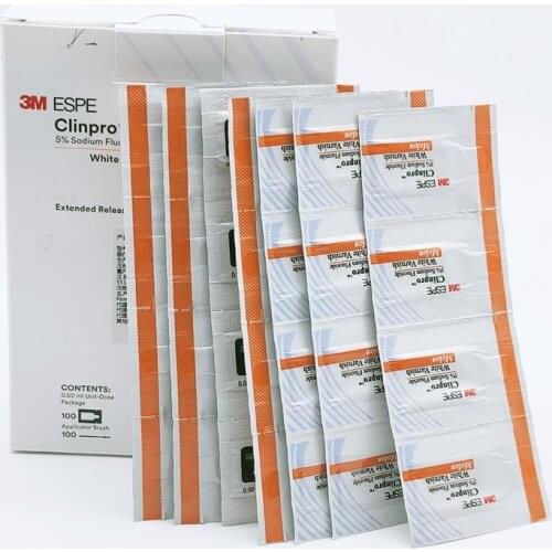 0.5Ml/Bag Dental Clinpro 5% Sodium Fluoride Narnish With White Brush Head Melon