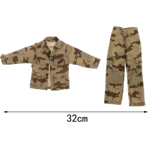 1/6 Scale Mens Camouflage Male Soldier Clothing for 12" Figure Male Body