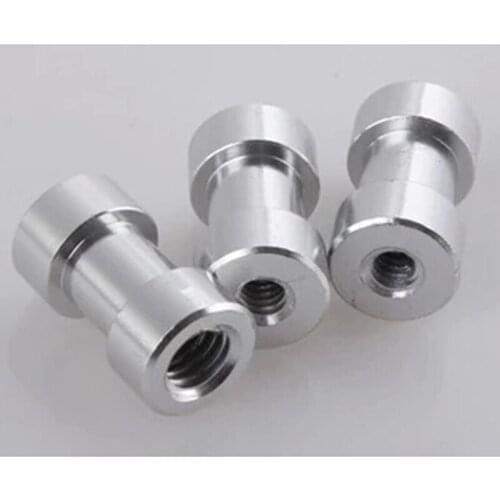 100pcs/lot 1/4 - 3/8 screw 1/4 female to 3/8 female Spigot convert Adapter Screw Threaded to Light Stand tripod adapter