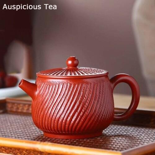 250ml Authentic Yixing Purple Clay Teapots Raw Ore Dahongpao Home Tea Pot Zisha Filter Beauty Kettle Chinese Tea Set Supplies