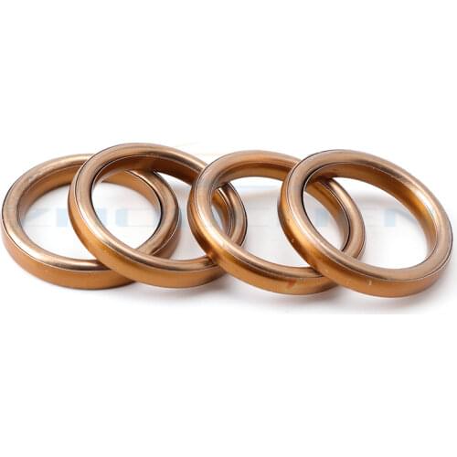 2X copper cutting washer plane ring seal adjustment 44mm original wedge cylinder