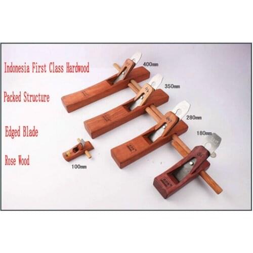 5 PC/LOT Woodworking Rose Wood Plane Smoother With Edged Blade