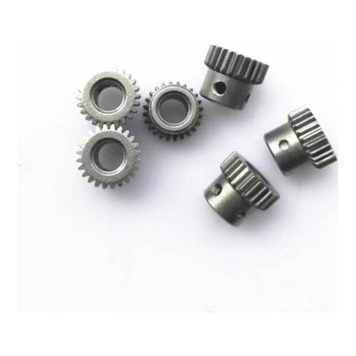 5pcs 0.5 Module 24Teeth 6mm Hole Diameter Motor Metal Steel Gear Wheel with top wire screw hole