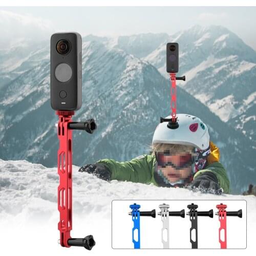 Adapter Aluminum Extension Arm for Insta360 ONE X2/X Panoramic Camera Helmet Mount Bracket for Insta 360 ONE X2 Accessories