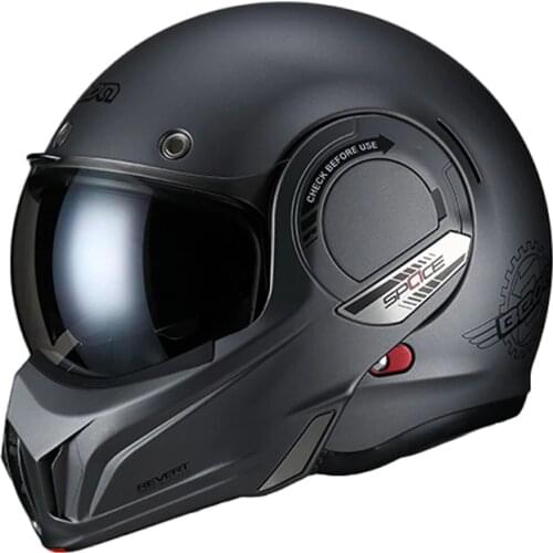BEON high-end open face helmet motorcycle backflip helmet retro locomotive racing running helmet four seasons general 707