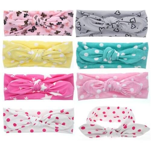 Baby Toddler Cute Girl Kids Bow Hairband Turban Knot Rabbit Headband Headwear