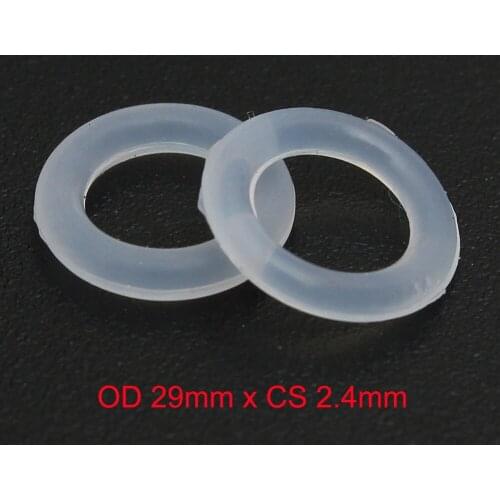 OD 29mm x CS 2.4mm silicone rubber seal o ring gasket
