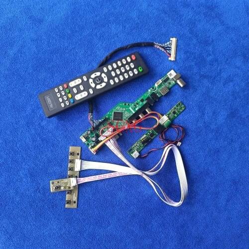 DIY Kit Fit M156B3/M156BGE Analog Signal 1366*768 Matrix drive controller board LVDS 30 Pin VGA USB AV HDMI-compatible LED/LCD