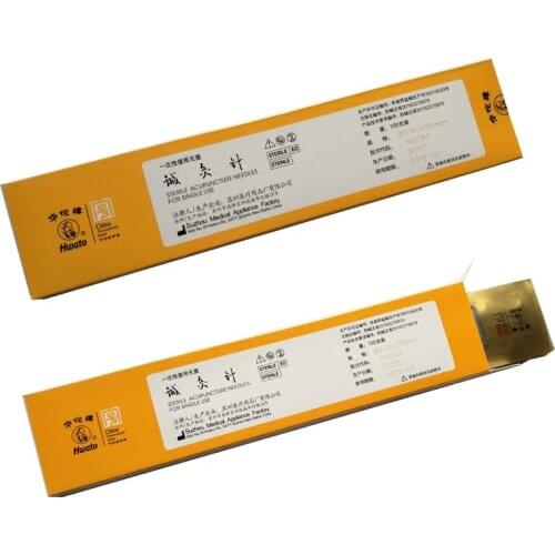 0.30/35/40*100/125/150mm long needles body elongated Awn needls disposable sterile Copper Handle acupuncture needle 20pcs