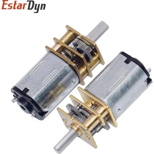 GA12-N20 DC 6V 100RPM Gear Motor Speed Reduction Gear DC Motor Electric Gear Box with Gearwheel for RC Robot DIY Engine Camera