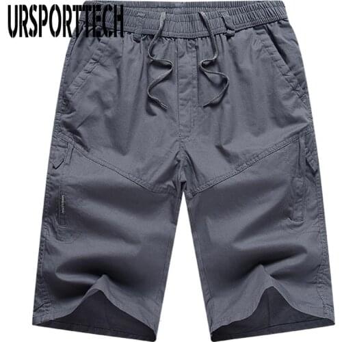 Summer Clothing Shorts Men Oversize 6XL Casual Gyms Sportswear Short Elastic Waist Homme Male Knee Length Solid Men Shorts