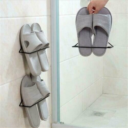 Metal Home Shoes Rack Hanger Hanging Portable Storage Hanger Triangle Shoe Door
