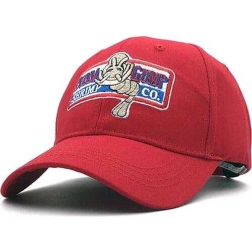 Mens 1994 Bubba Gump Shrimp Baseball Caps For Women Summer Embroidery Sport Snapback Cap Cosplay Forrest Gump Retro Dad Bone
