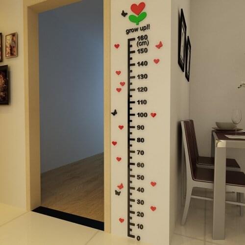 Tree buds Height stickers Kids room Home decoration wall stickers kindergarten height ruler Acrylic three-dimensional 3D sticker