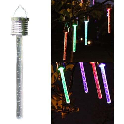 Newest Solar Acrylic Hanging Lamp LED Color Changing Garden Lighting Waterproof