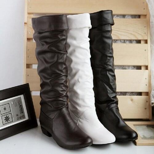 2019Slim Boots Sexy Over The Knee High Suede Women Snow Boots Womens Fashion Winter Thigh High Boots Shoes Woman