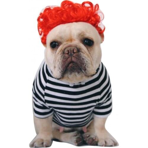 Fashion Dogs Cats Curly Cosplay Hair Wig Puppy Hearwear Costume Attractive Accessory Simulation Of Curly Hair Plush Ornaments