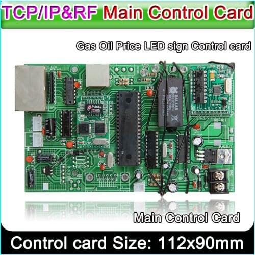 Led sign control board all gas oil price module main control card TCP/IP&RF control card