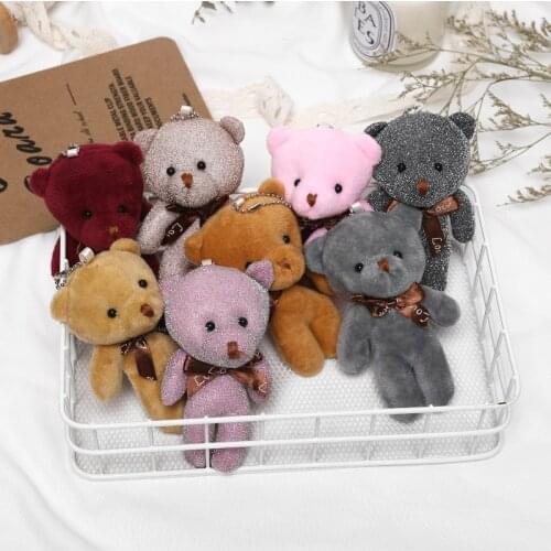 Plush Pendant Jumper Xiong Cub Bag Accessories with Chain Bear Small Gift